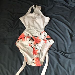 Cut out one piece swimsuit